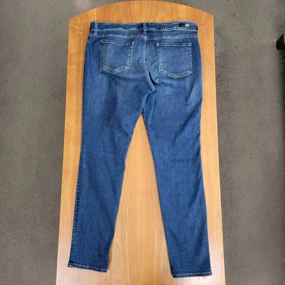 KUT From the Kloth High Rise Toothpick Skinny Blue Jeans - 16 - Picture 4 of 15